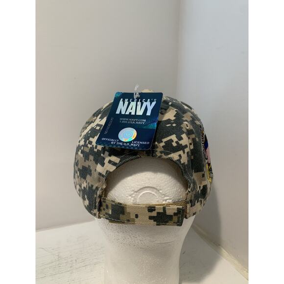 United States Navy Hat USN Digital Camo Cap Camouflage Depths To Stars CSI NWT - Picture 6 of 12